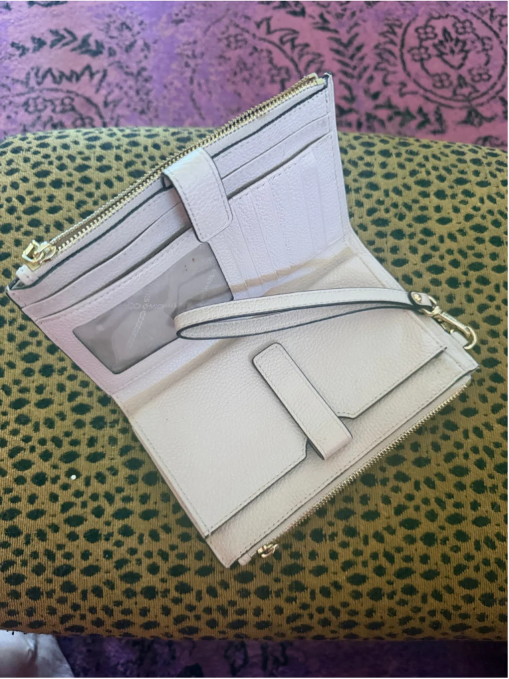 Michael Kors Blush Pink & Vanilla Saffiano Leather Satchel + Matching WrisWallet